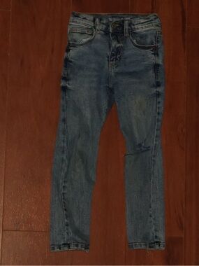 Zara Kids Blue Distressed Slim Jeans